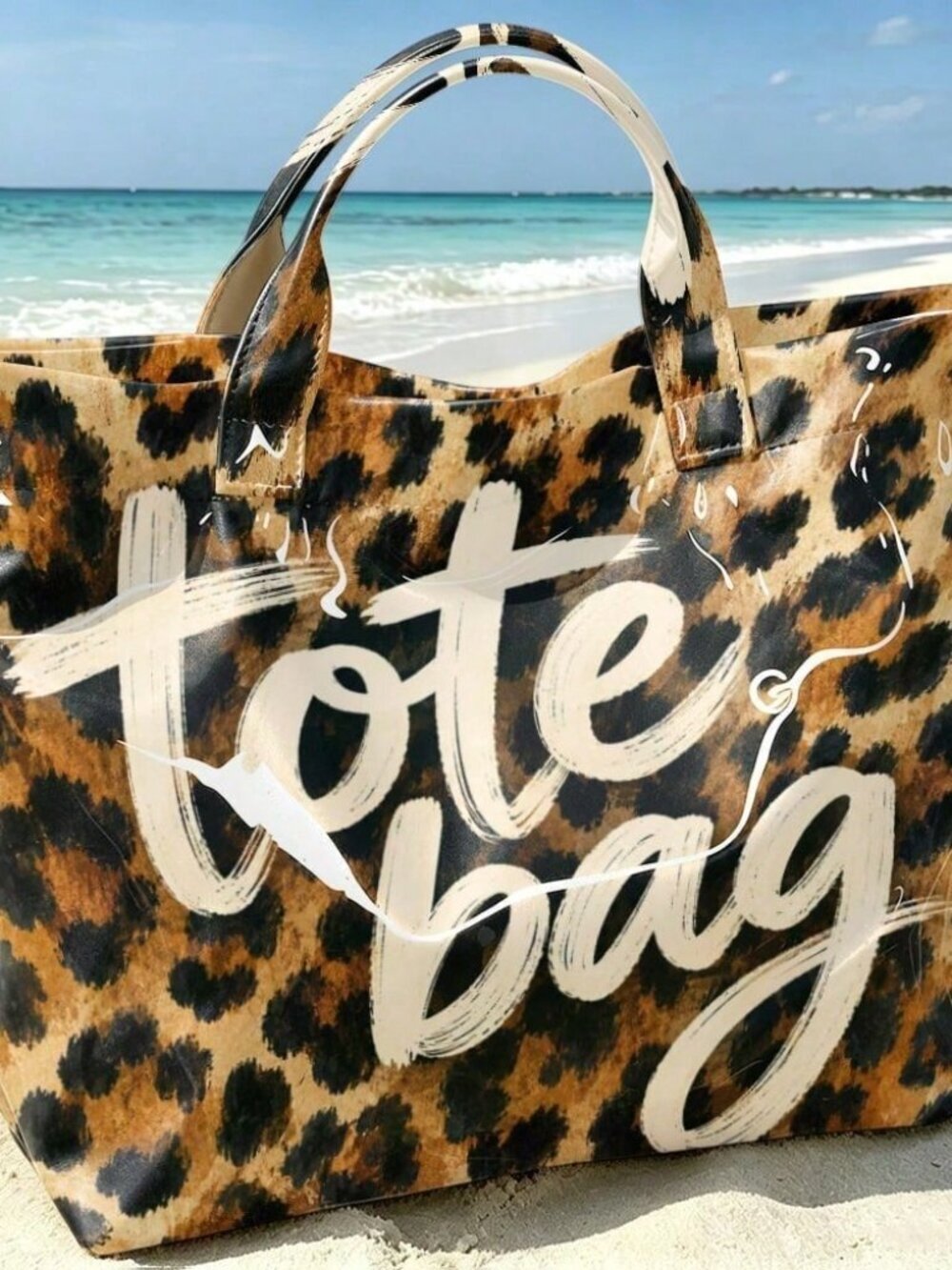 Multicolor Classic Women's Leopard Print Handbag - Picture 9 of 9
